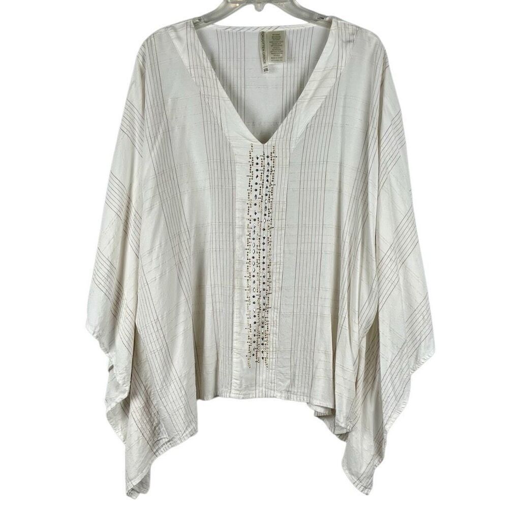 Forgotten Grace Beaded Poncho Blouse XL/XXL